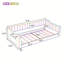 Lit de jour rembourré gris simple TG avec poche de rangement latérale pratique-798028445-798028450