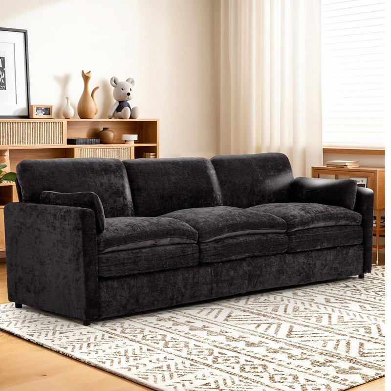 3 Seater Sofa, Black