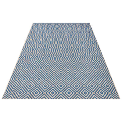 Flatweave Blue Rug