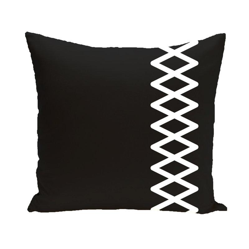 Geometric Reversible Throw Pillow, 20" H x 20" W x 2" D