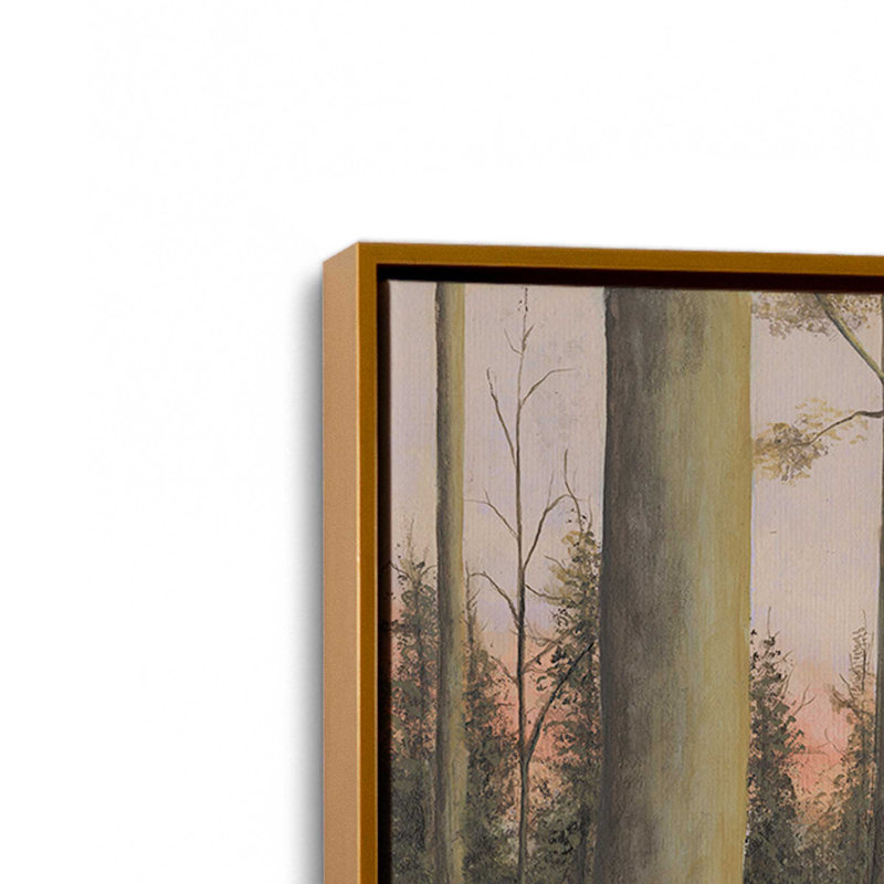 Remote Lakeshore II by Michael Willett Canvas Art Print, 30" H x 40" W, Floater Framed Print without Mat Canvas, Gold