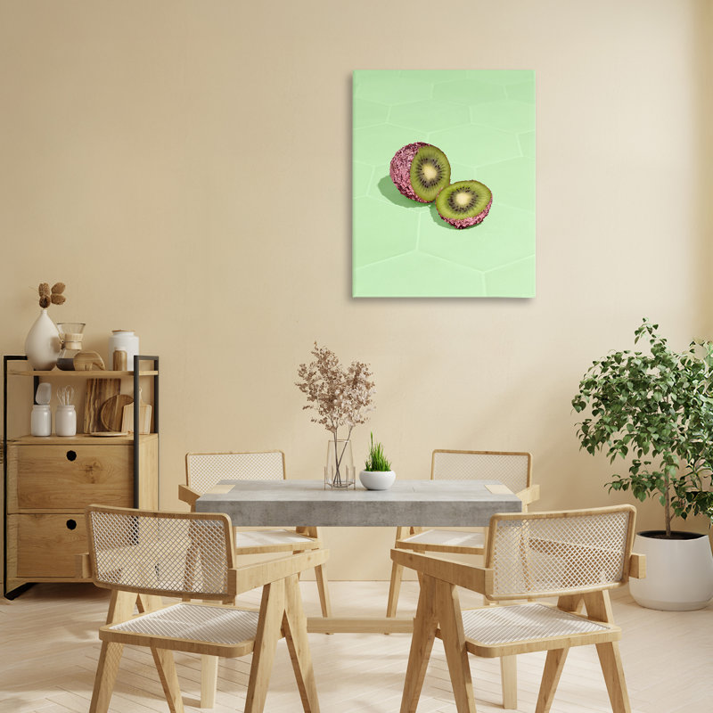 Toile de kiwi vert scintillant, design par Lish Creative, 20 x 16