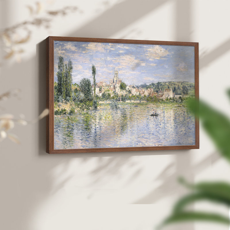 Paysages rétro-XLIX - reproduction encadrée, H 16 po x l 20 po, Noyer