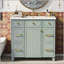 Ensemble de meuble-lavabo vert 36 "avec lavabo