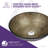ANZZI Tara 16.5'' Light Gray Tempered Glass Circular Bathroom Sink