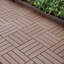 Carreau de terrasse emboîtable en plastique 12 po x l 12 po (ensemble de 44)-108634383