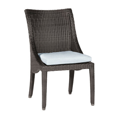 Athena Patio Dining Side Chair with Cushion
