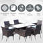 Kindred 7-Piece Rattan Garden Furniture Dining Set 6 Seater-1816807570
