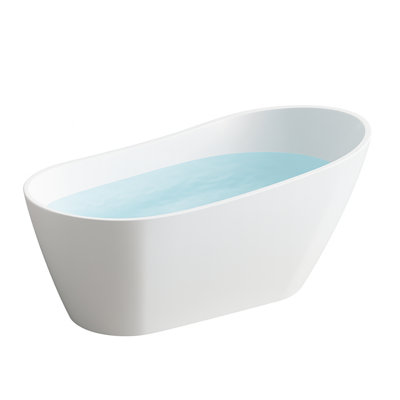 59'' x 31'' Freestanding Soaking Acrylic Bathtub