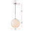 Luminaire suspendu sphérique simple à 1 lumière Snead-33591606-33591604-33559756