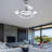 Heighton 36'' Retractable LED Ceiling Fan with Remote and Light Kit DC Motor 6 Speeds-1089600425