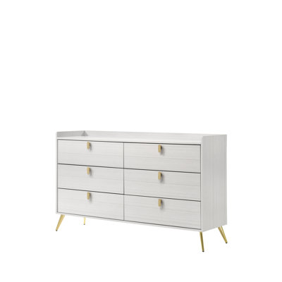 Commode double à 6 tiroirs Kibler