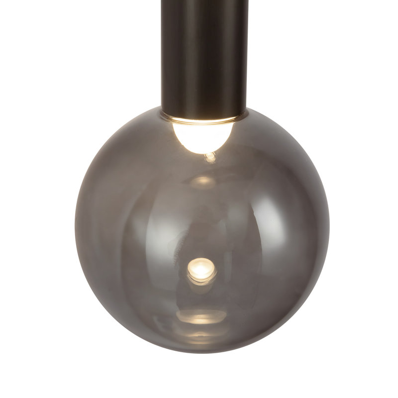 Martinez 3 - Light LED Vanity Light, Urban Bronze/Smoked Glass