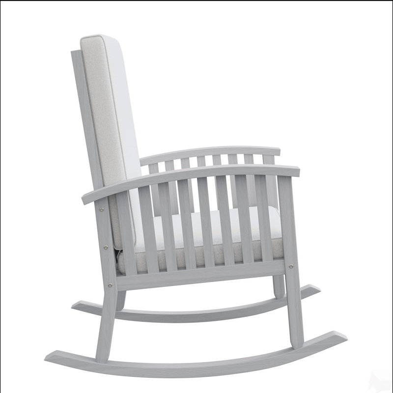 Chaise à bascule Casa Acacia, Ivory, Ivoire ivoire