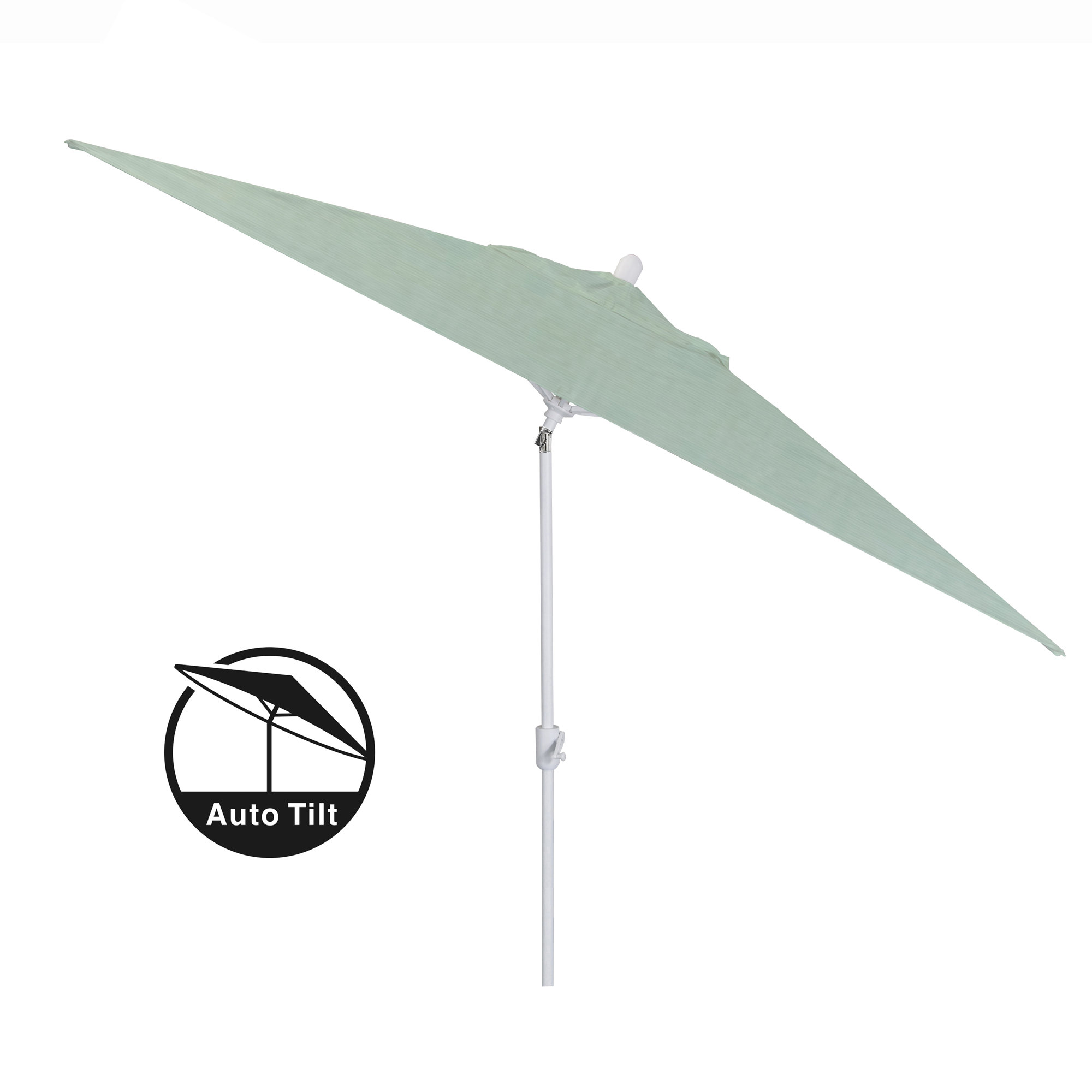 Olivier 116.7'' Outdoor Umbrella, Canvas Spa Sunbrella® Canvas, White Sand