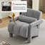 Chaise d'appoint rembourrée avec accoudoirs 28 po Jakeim-2079655796