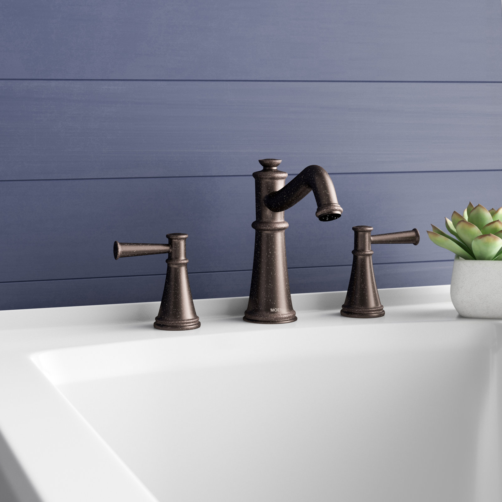 Belfield Deck-Mounted Roman Tub Faucet Trim, Oil Rubbed Bronze