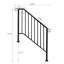 Rampe d'escalier en métal Fegley-456860382