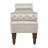 Bedroom Velvet Button - Solid Wood Base And Champagne Upholstery Upholstered Bench For-607119201