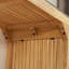 Ensemble de table d'extérieur en bois avec longs bancs