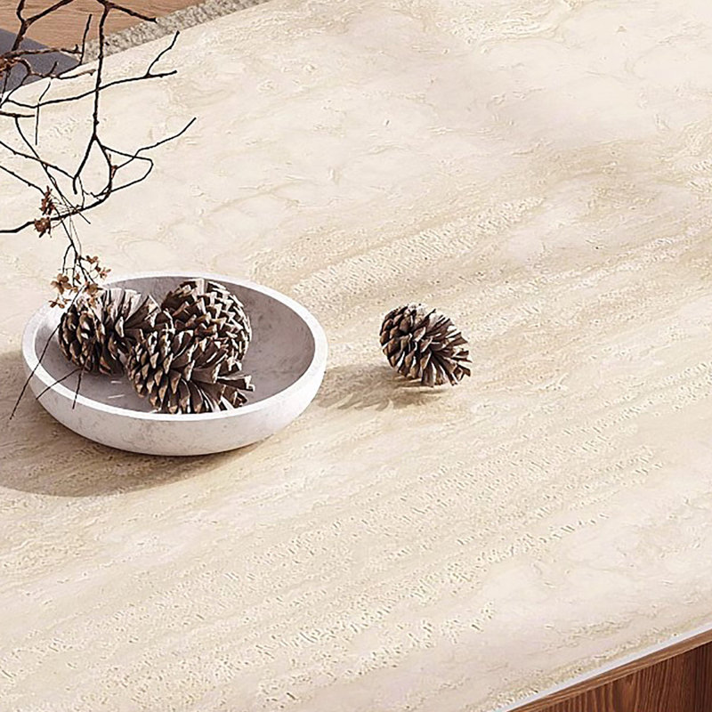 Table de rock française rétro avec pieds en bois, H 29,5 po x L 78,7 po x l 35,4 po