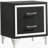 Black 2-Drawer Nightstand Bedside Table