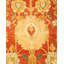 Tapis orange / beige / jaune noué à la main de conception unique 7 pi 10 po x 10 pi 9 po Hayner