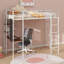 Lit mezzanine pour enfants avec 2 tablettes et 1 bureau Gatland-1346974021-1346974023
