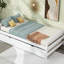 Lit plateforme blanc avec lit gigogne blanc - option sommeil