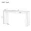 Console avec foyer invitant - fonctionnelle dans divers environnements, ce meuble en placage de bois fin est polyvalent et élégant pour une surface de qualité.