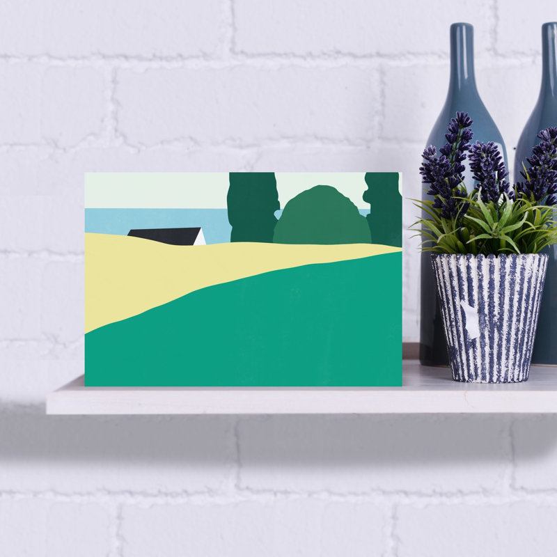 Coastal Home View 1 Piece Wrapped Canvas Wall Art, 30.48 cm H x 45.72 cm W