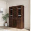 Armoire 32 bouteilles en noyer brun - Buffet modulaire pour votre maison avec fentes
