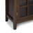 Acadian Solid Wood Transitional Low Storage Cabinet with Glass Doors and Adjustable Shelves-1127819325-1205136826