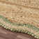 Ayanne Hand-Braided Scalloped Jute Sage Green Indoor Area Rug with Non-skid Backing