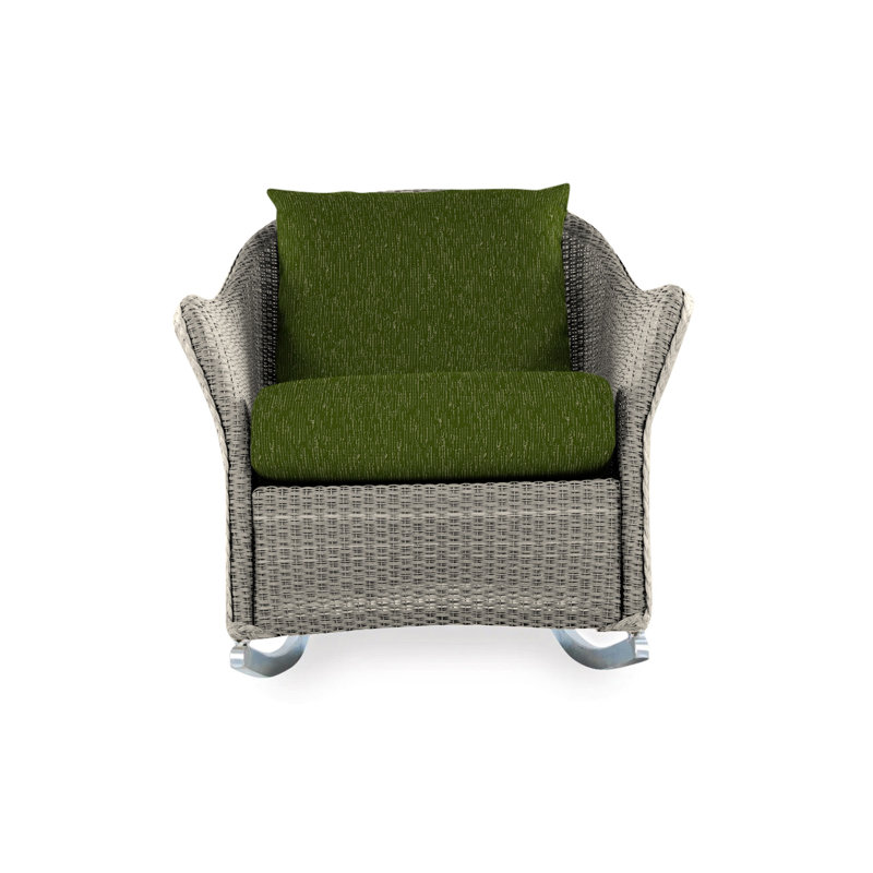 Weekend Retreat Outdoor Rocker Chair, Pewter, Charlotte Sparrow