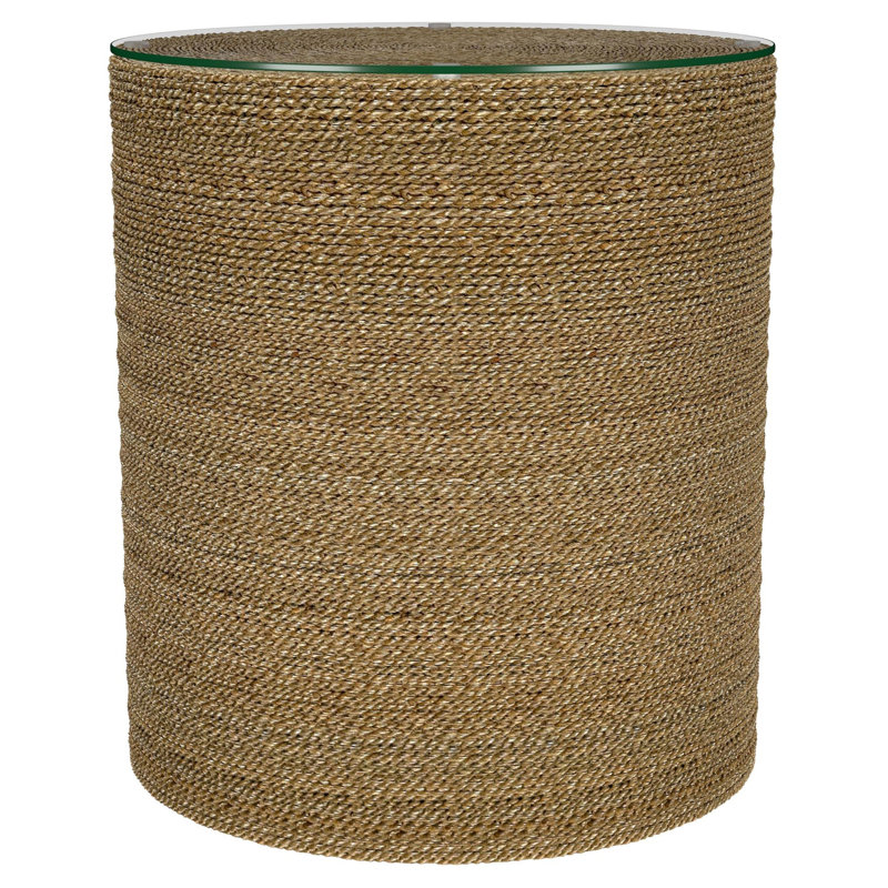 Burma Light Brown Round Side Table