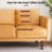 Marick Knapp 55.5" wide velvet round armrests and thick seat cushions loveseat-797337846