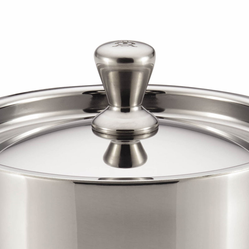 Ruffoni Symphonia Cupra Soup Pot with Lid, Silver, 0.61 qt.