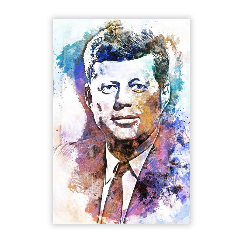 John F Kennedy JFK - Frameless Print, 29.7 cm H x 21 cm W