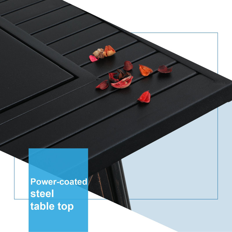 Birmadevi Square 4 - Person 28.35" Long Dining Set with Cushions