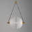 Alessandrina 1 - Light Natural Aged Brass Sphere Pendant-798509785