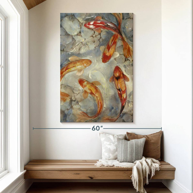 Brampt Vibrant Koi II, 51" H x 34" W