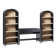 Sitarski 3 Piece Curved Waterfall Writing Desk with Open Arch Bookcases