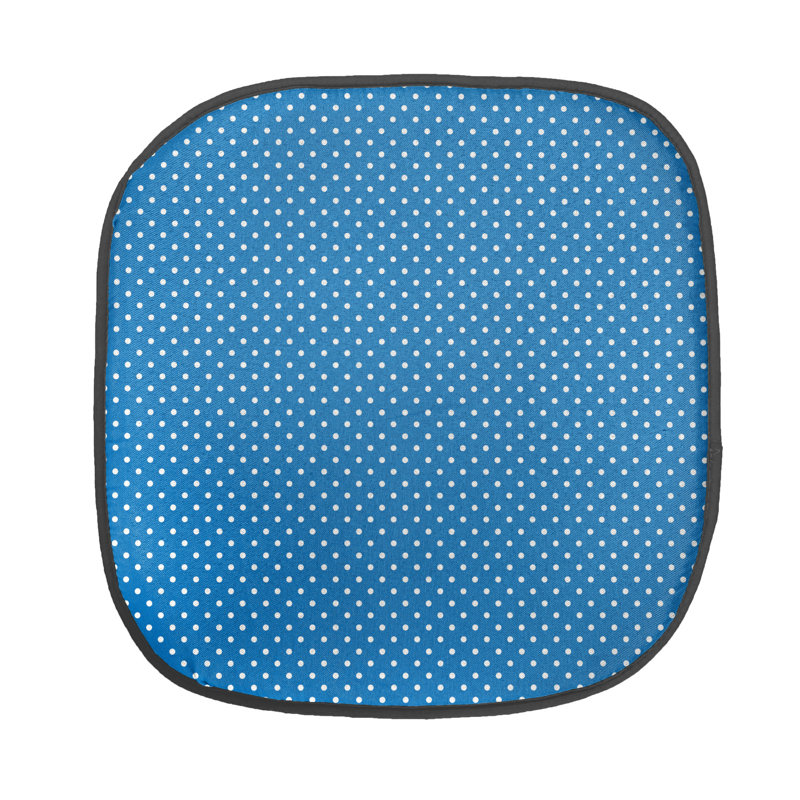 Coussin de siège rétro pour l'extérieur, Bleu à pois