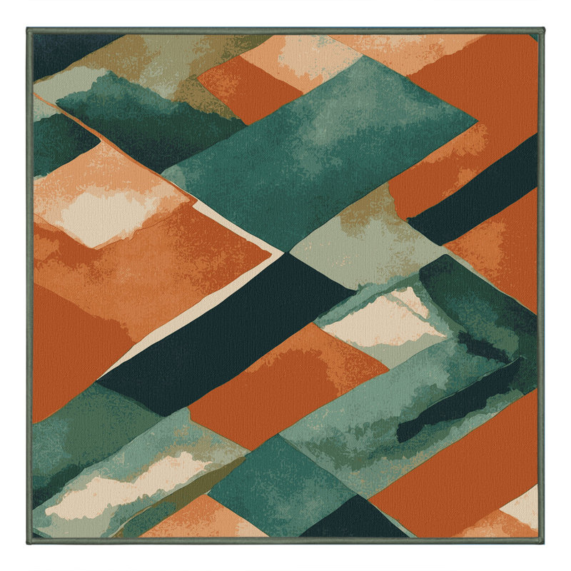 Sandstone Serpents Rug, Square 3'