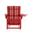 Avir Commercial All-Weather Adirondack Chair with Pullout Ottoman & Cupholder-210756629