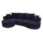 Ensemble de canapé modulaire courbé 2 pièces avec coussins-130576098