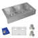 Crosstown 36" L x 20" W Double Basin Farmhouse Kitchen Sink Kit with Aqua Divide