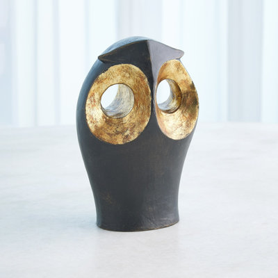 Gold Leafed Owl-Lg