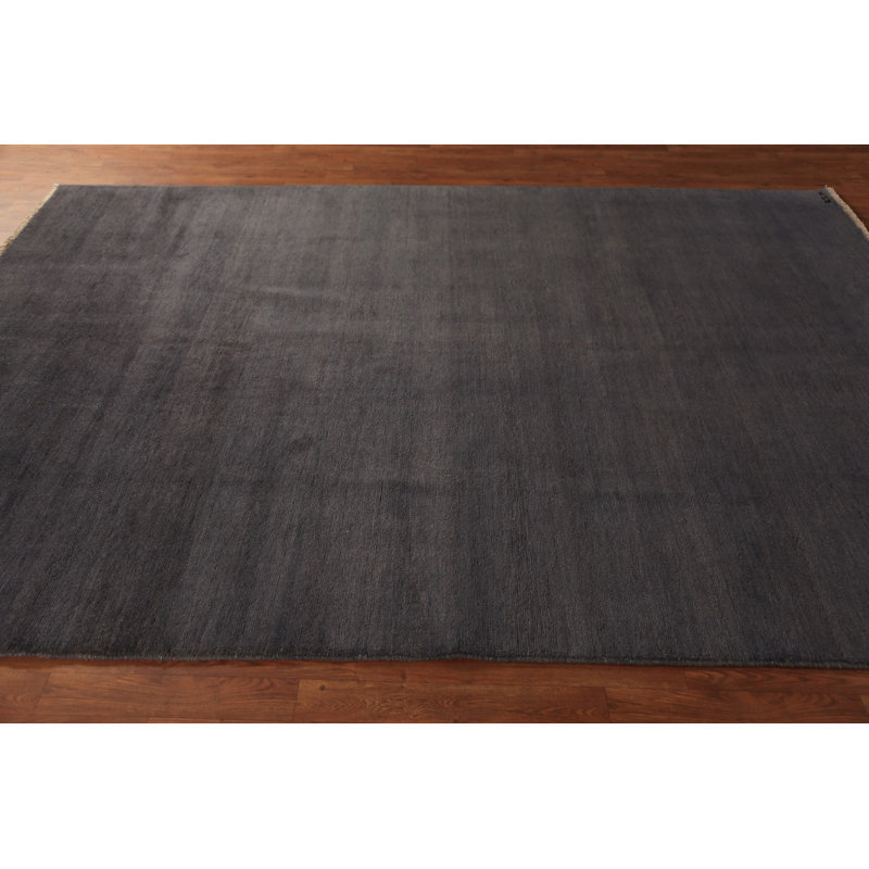 Tapis oriental gris Gabbeh 7 x 9